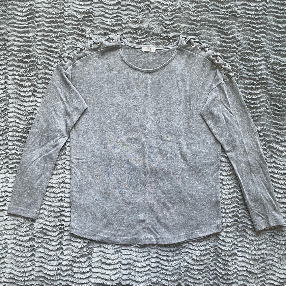 Lace-Up Shoulder Top